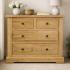 Francis Solid Oak 3+2 Drawer Chest